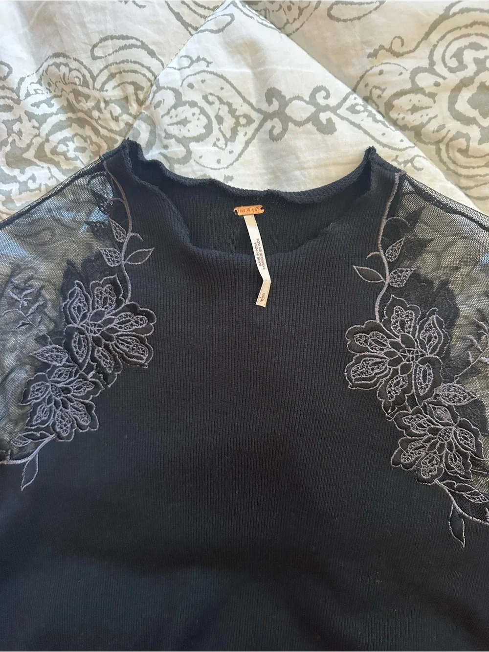FREE PEOPLE - Black Daniella Top | Size Small